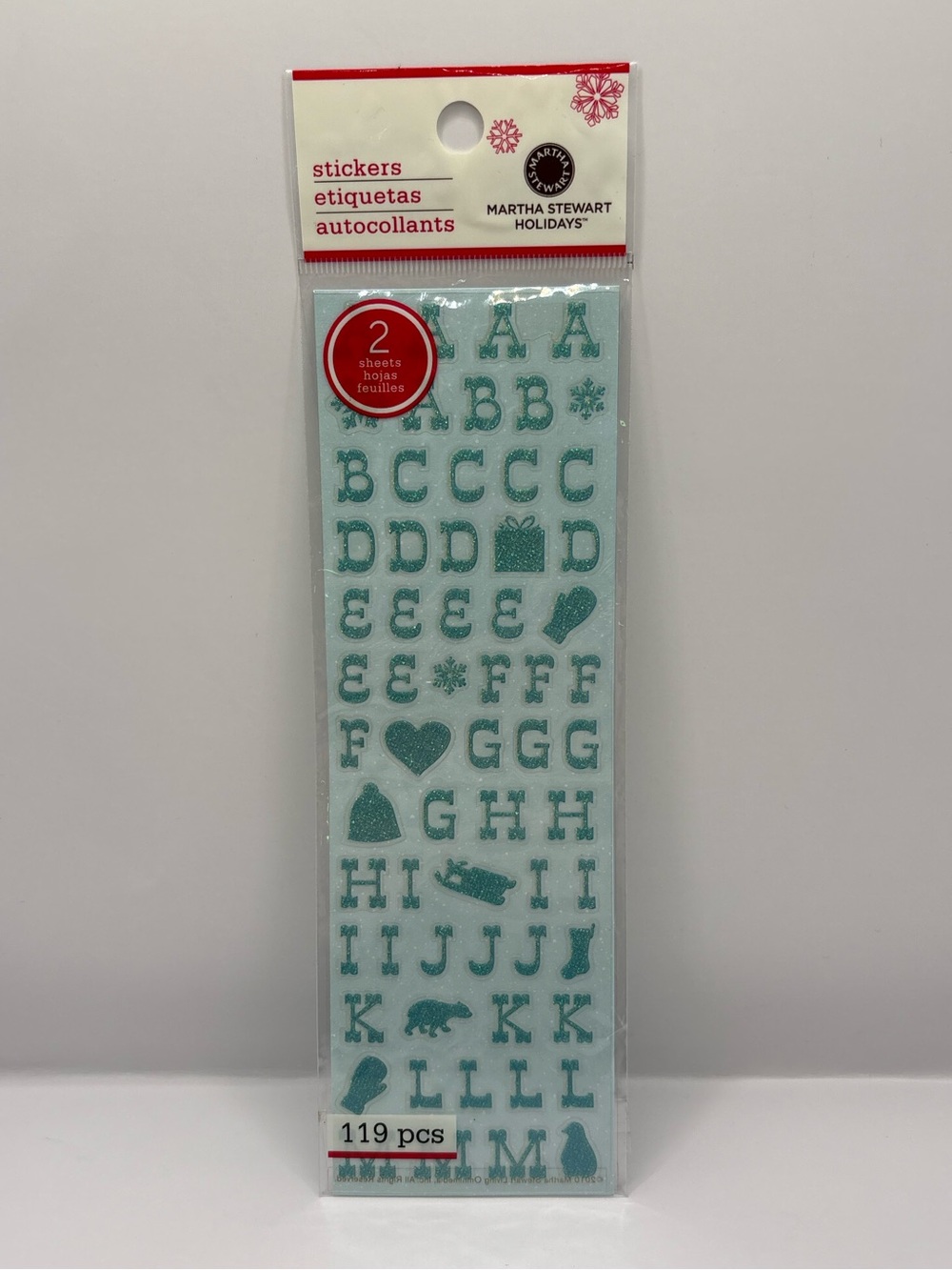 Glitter Alphabet Stickers